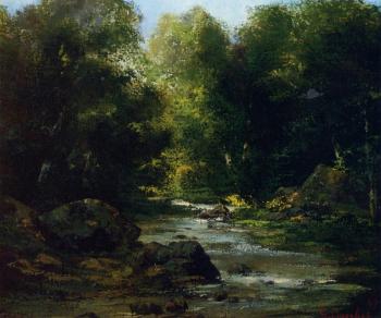 古斯塔夫 庫爾貝 River Landscape 古斯塔夫 庫爾貝 River Landscape